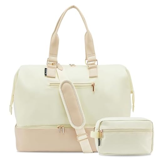 Versatile Weekender Duffel Bag with Footed Base