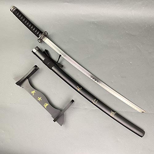 PS 40" Last Samurai Japanese Sword Katana Engraved Honor On Scabbard. for Collection. Gift, Outdoor Sword Swing Pratice Use (Courtesy, Compassion, Sincerity)