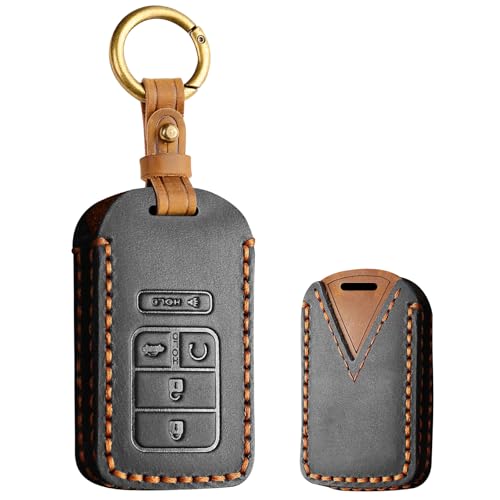 Étui clé Honda CRV anti-choc étui en cuir noir sur mesure