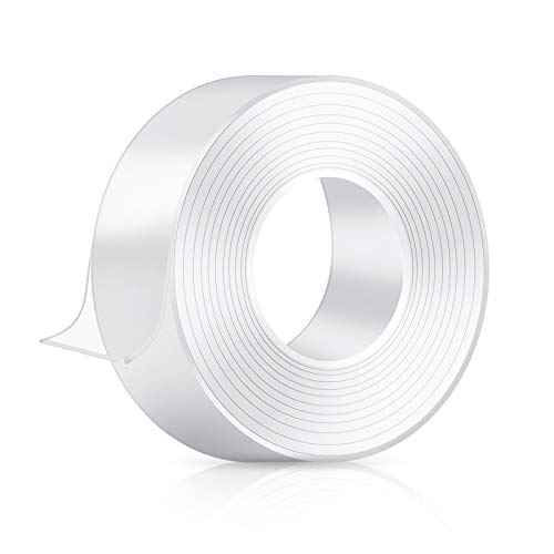 13.5FT Double Sided Tape for Walls,Heavy Duty Mounting Tape-Nano Double Sided Tape Washable and Reusable-Wall Tape for Picture Photo Carpet Decoration