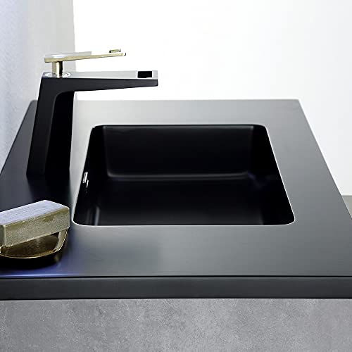Tona 30" Bathroom Vanity With Sink Combo Matte Black Floating Vanity Bathroom With Invisible Handle, Wall Mounted Vanity Set With Oversized Storage Cabinet And Integrated Basin(Faucet Not Included) #TOP1