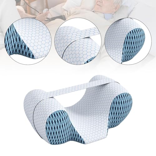 KESOTO Almohada para Dormir de Pecho, Antiarrugas, Mantiene La Cabeza Recta, Ergonómica, Soporte para El Cuello, para Camas, Mujeres Y, Correa Azul 250cm, Individual - imagen 2