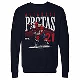 500 LEVEL Aliaksei Protas Crewneck Sweatshirt - Aliaksei Protas Washington Player Name WHT (Navy, Small)