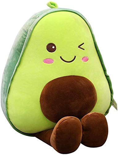 Avocado Fruit Soft Plush Toy Furry Stuffed Toy Avocado Plush Doll Cute Toy Stuffed Pillow (16.5 inch Including Legs) Pretty Present for Girl and Boy Friends