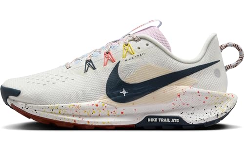 Image of Women's React Pegasus Trail 5 (102 - Summit White /Armory Navy-Football Grey)