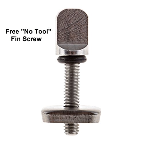Sbs 10" Surf & Sup Fin - Free No Tool Fin Screw - 10 Inch Center Fin For Longboard, Surfboard & Paddleboard #TOP7