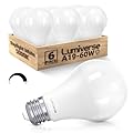 Lumiverse Dimmable A19 LED Light Bulbs, 5000k Daylight 9.5 Watt [60w Equivalent], E26 LED Bulb Energy Efficient, UL Listed (5000K Daylight White, Pack of 6)