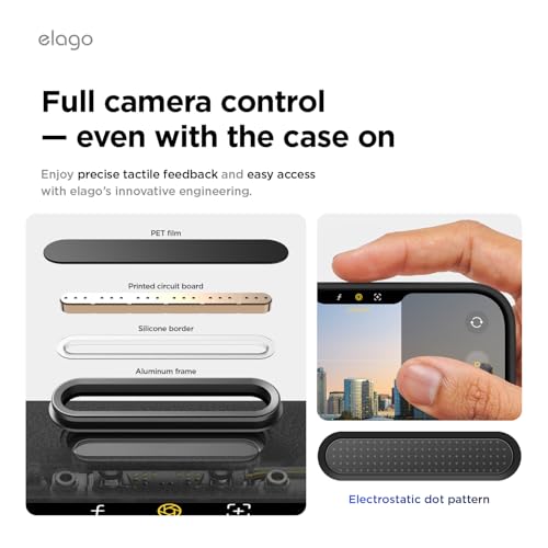 Image of elago Magnetic Leather Case Compatible with iPhone 17 Pro Max Case, All MagSafe Accessories, 6.9 inch - Built-in Magnets, Durable Vegan Leather, Shockproof, Water-Resistant (Black)