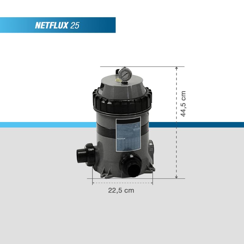 Sistema de filtración de cartucho único para piscinas de hasta 65 m3 - PF-NFX075 by POOLEX