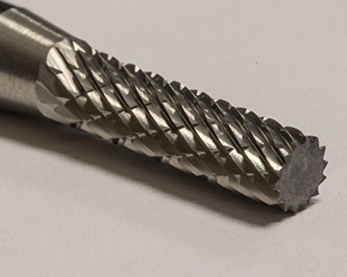 Fresa cilíndrica de carburo doble corte Alfa Tools miniatura 2