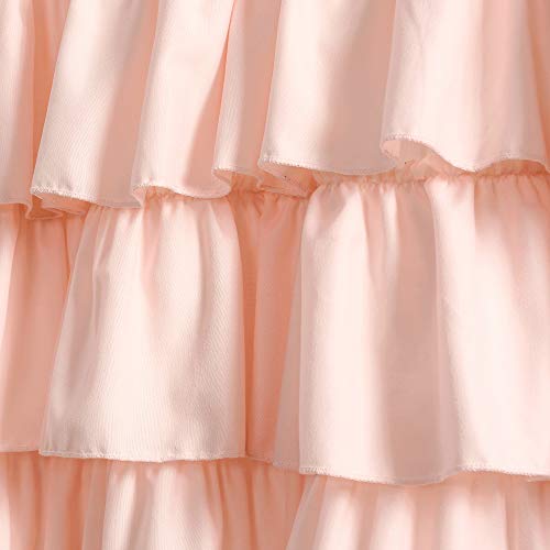 Lush Decor Belle Valance Vintage Chic Style Single Curtain, 84" W X 18" L, Pink #TOP2