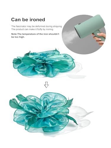 SWEETV Fascinators Hats for Women Tea Party Hat and Gloves Set for Kentucky Fascinator Derby, Cocktail, Wedding, Fancy Dress Party, White — view 6