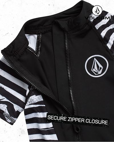 Volcom Baby Boys Rashguard Wetsuit - UPF 50+ One Piece Short Sleeve Sunsuit Bathing Suit - Sun Protection Swimwear (12M-4T)3