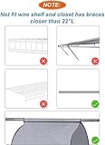 MISSLO 43” Hanging Clothes Storage Coat Covers Garment Bags Dustproof Dress Jackets Protector for Wardrobe Rail Cover Rack with Clear Window - Image 7