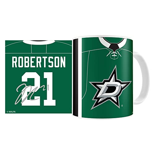 Jason Robertson Dallas Stars Jersey Wrap Large 425 ml El Grande Keramik-Kaffeebecher mit Autogramm Cover