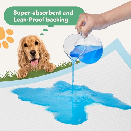 Image of Puppy Pads, Regular Size 22 inchx22 inch, 150 Count, Pee Pads for Dogs Potty Training, Ultra-Absorbent 6-Layer Leak-Proof, Quick-Dry Surface