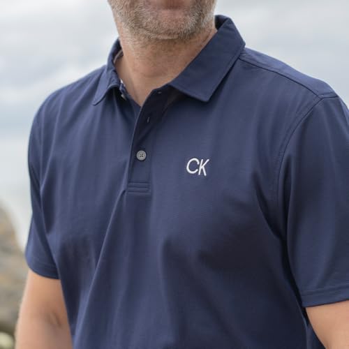 Polo de Golf de Marque Calvin Klein Central Eco Homme