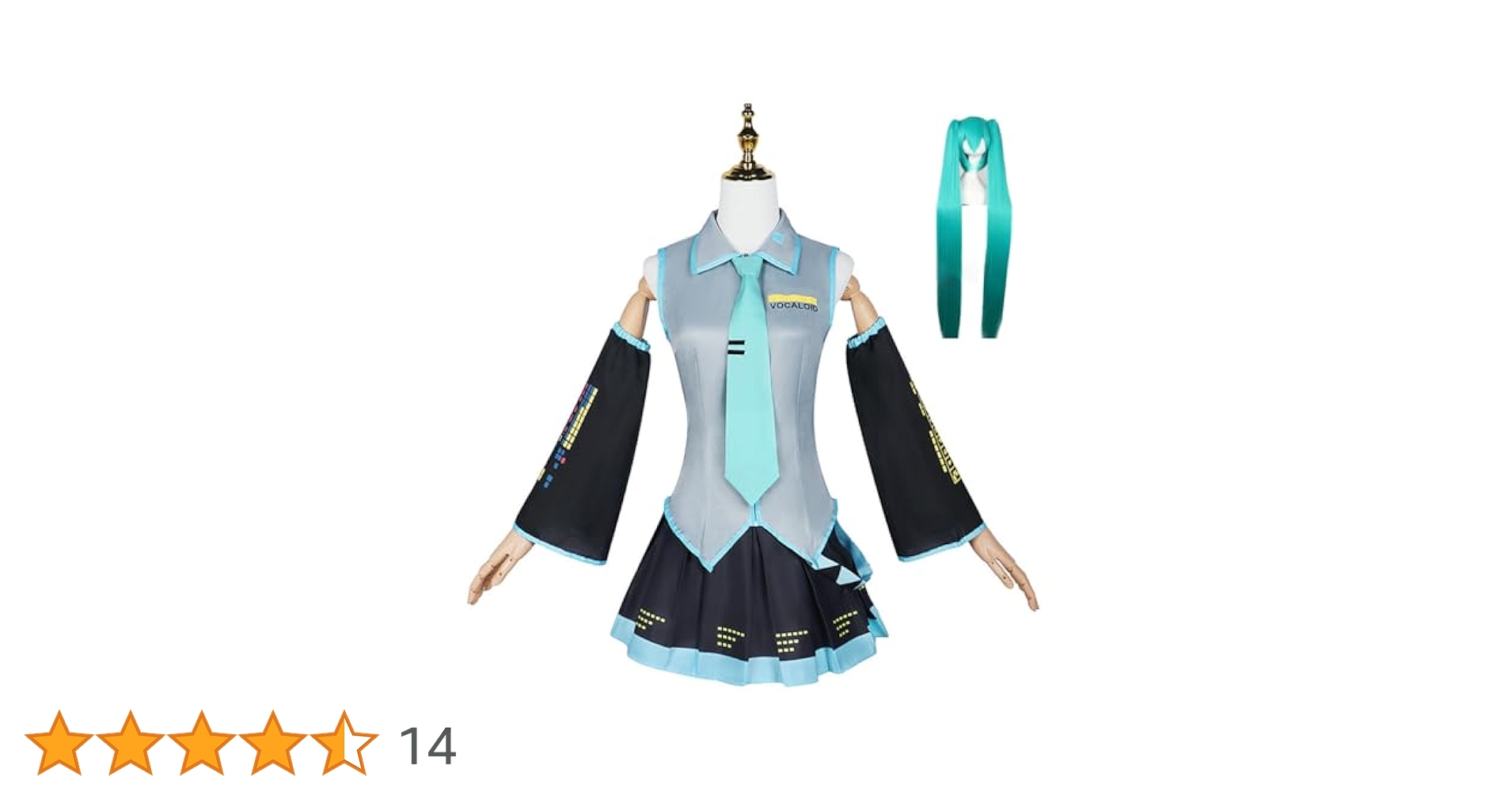 Amazon.co.jp: 初音MIKU コスプレ衣装 全セット ウィッグ付き