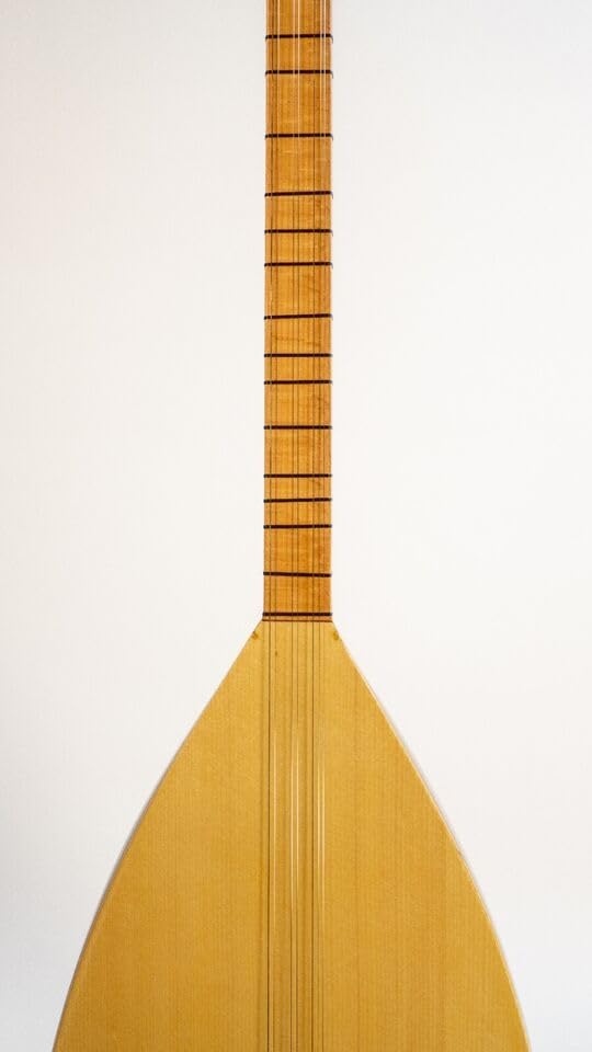 Turkish Mahogany Short Neck Saz Baglama With Free Case - Image 5