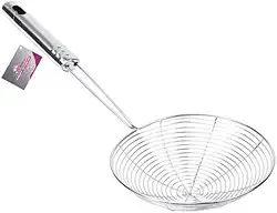 ESCUMADEIRA P/FRITURA ACO INOX Ø 17 X 38CM - CM48