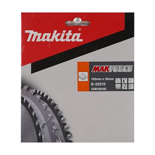 B 32219 Lame De Scie Circulaire Makforce Tct 165x30mm 24t Bois Makita - vue 3