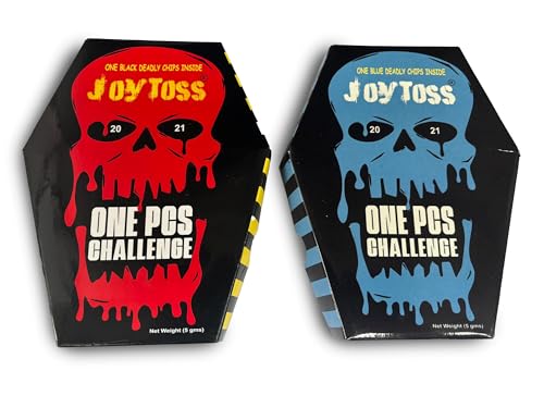 Joytoss One-Piece Challenge Spicy Tortilla Chips, Red and Blue Combo Pack, 10g, 2-Count