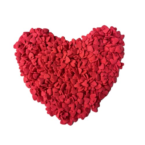 Weraru Valentine's Day Red Hearts Sprinkles Cupcake Cake Decoration Cake Cookie IceCream Donut 3.4oz