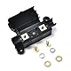 TopHomer Sicherungshalter 12V mit 2 Mini ANL Sicherungen 20A + 4mm Anschlüssen – Spritzwassergeschützt für Auto, LKW, Wohnmobil, Boot, Motorrad