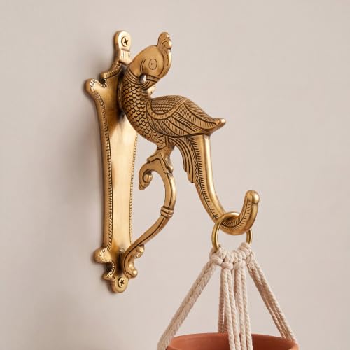 Indian Shelf Brass Plant Hanger Hook