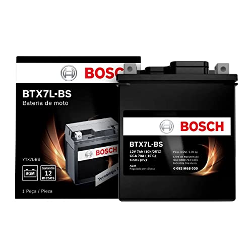 Bateria Moto Honda Xr 250 Tornado Bosch 7ah (ytx7l-bs)