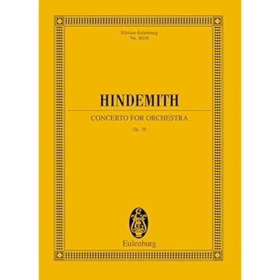 Concerto for Orchestra, Op. 38: op. 38. orchestra. Partition d'&eacute;tude.
