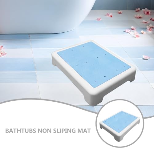Tabouret de bain design épuré en matière TPR haute résistance pour salle de bain