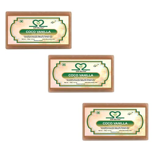 Image of Coco Vanilla Soap (Pack of 3, 125g Each) (3 x 125 g)