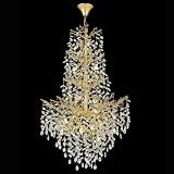 kvtinmty 61 Inch Gold Tree Branch Chandelier
