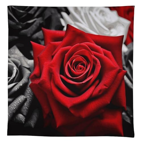 Nappe polyester 300D imperméable roses noires blanches rouges - 2