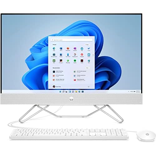 HP All in one PC | 27" FHD-Display | Intel Core i5-1235U | 8 GB DDR4 RAM | 512 GB SSD | Intel Iris Xe-Grafikkarte | QWERTZ Tastatur | Windows 11 Home | Starry White