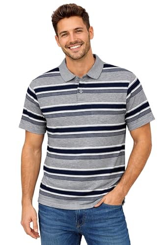 Image of SANE ORIGINALS Half Sleeve Polo T-Shirt for Men with Pocket || Stripe Collar and Pocket T-Shirt for Men Half Sleeves