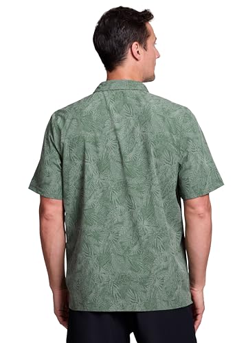 Avalanche Short Sleeve Hiking Shirt for Men, Quick Drying Woven Lightweight Button-Up Shirt with Collar, Pockets2