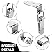 XLIUAX 4 Pack 90 Degree Tool Box Hood Locks Latches, Stainless Steel Spring Loaded Toggle Latch Tool Box Hasps Catch Clamp Clip Lock with 16 Screws for Cabinet Door Barn