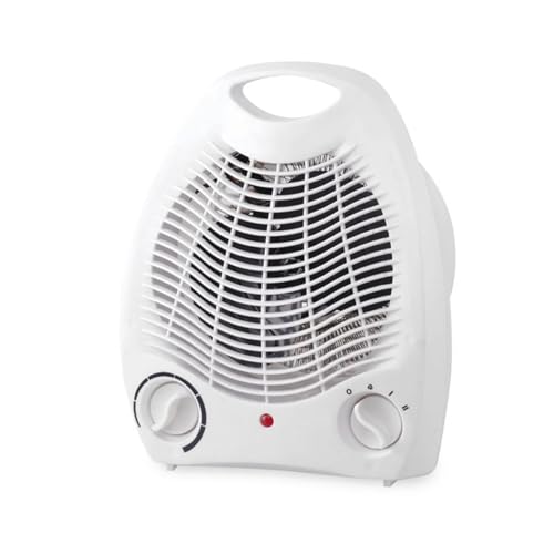 Wintem Termoventilavore 2000W con Termostato Regolabile e Protezione dal Surriscaldamento - Ideale per Riscaldare Piccoli Ambienti Come Camera e Bagno - Leggero e Portatile