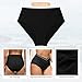 V Cut Bikini Bottoms for Women Full Coverage High Waisted Bathing Suit Swim Bottoms Cross V Front Swimsuit Hot Pink Large