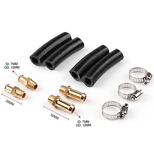 Top10 Racing Manual Adjustable Fuel Pressure Regulator Carburetor Carb Fuel Pump Fpr Universal 1-5 Psi With 8Mm 10Mm Adapters #TOP5