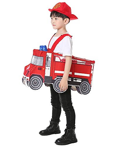 Disfraz camión de bomberos para niño 3-5 años miniatura 6