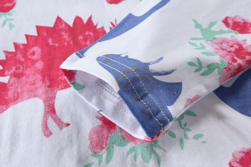 Shirts Toddler Girls Ruffle Long Sleeve Little Kids Cotton Tees Graphic Tops 2-7 Years4