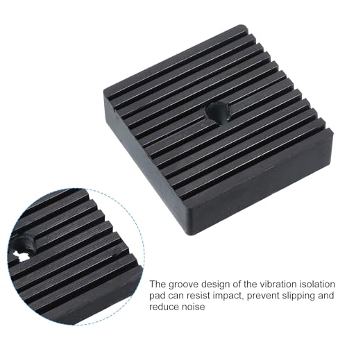 Tampons anti-vibrations PATIKIL en caoutchouc 4" x 4" x 1.2" - 4