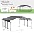 Shintenchi 20x20 FT Carport,Metal Carport with Enhanced Base, Oversized Garage Outdoor Galvanized Shelter,Heavy Duty Carports Canopy for Cars,Boats and Tractors