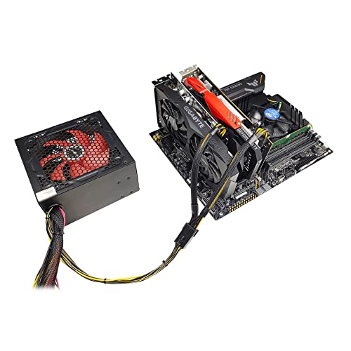 Divisor PCIe 8 pines hembra a doble 8 pines macho cable divisor GPU VGA de 24 cm 2