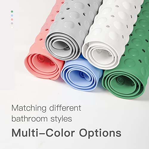 Faleju Extra Large 47 X 32 Inch Shower Mat Non Slip, Shower And Bath Mat With Drain Holes And Suction Cups, Extra Wide Bath Tub Mat Non Slip, Bathroom Accessories, White #TOP5