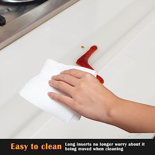 Silicone-Stove-Counter-Gap-Cover-Kitchen-Counter-Gap-Filler-by-Kindga-25-Long-Gap-Filler-Sealing-Spills-Between-Kitchen-Appliances-Washing-Machine-and-Stovetop-Set-of-2-White