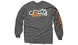 Costa Del Mar Castaway Charcoal Long Sleeve T-shirt -large